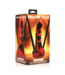 Xr Brands Demon Rising - Scaly Dragon Silicone Dildo - Red/Black