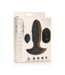 Xr Brands Butt Slider - Sliding Ring Silicone Missile Plug - Black