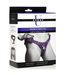 Xr Brands Bodice Deluxe - Leather Corset Harness - Purple