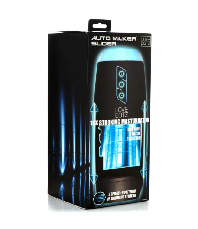 The Milker Slider Stroking Masturbator - Black