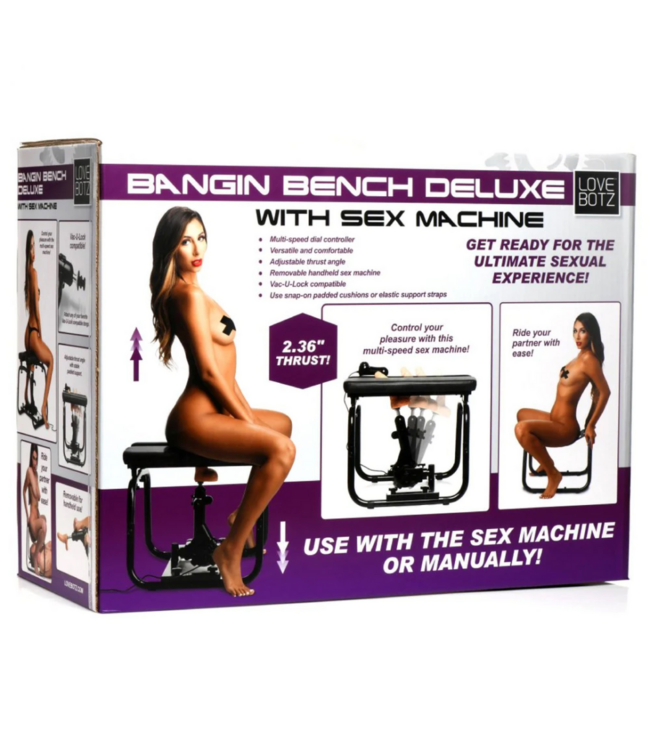 Deluxe Bangin' Bench with Sex Machine - Black