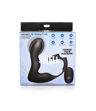 Xr Brands Inflatable and Vibrating Prostate Plug + Cock and Ball Ring