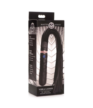 Xr Brands Vibra-Lasher - Vibrating Silicone Dildo Flogger
