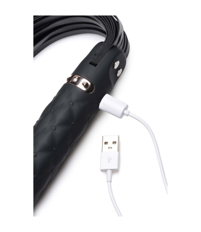 Vibra-Lasher - Vibrating Silicone Dildo Flogger