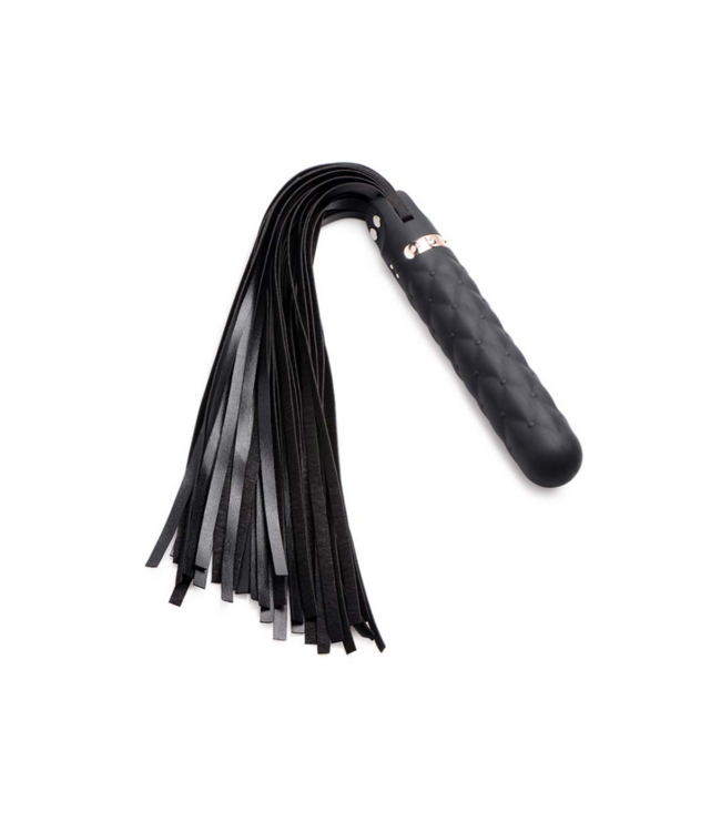 Vibra-Lasher - Vibrating Silicone Dildo Flogger