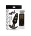 Xr Brands Vibrating Silicone Swirl Plug with Remote Control and 25 Speeds