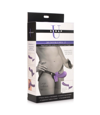 Xr Brands Double Diva - Double Dildo with Harness and Remote Control