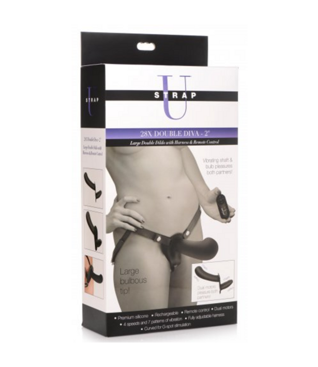 Double Diva - Double Dildo with Harness and Remote Control