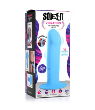 Xr Brands Squeezable Vibrating Dildo