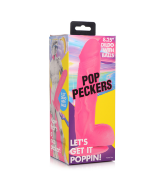 Xr Brands POP - Dildo with Balls - 8.25 / 21 cm