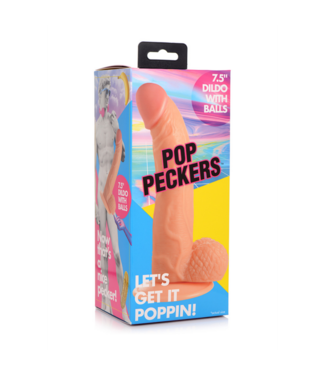 Xr Brands POP - Dildo with Balls - 7.5 / 19 cm