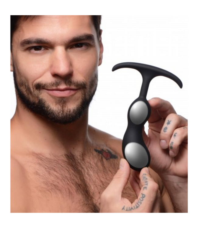 Premium Silicone Weighted Prostate Plug - Medium