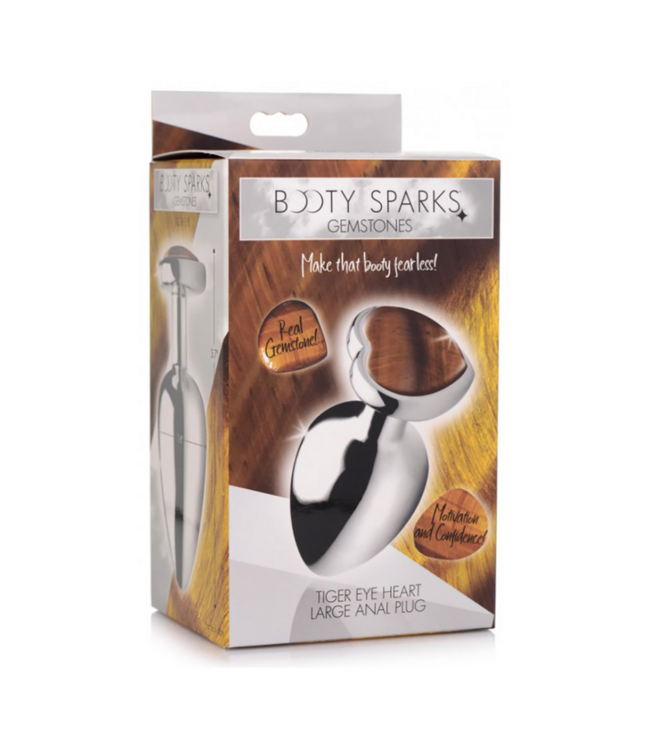 Tiger Eye Heart - Butt Plug - Large