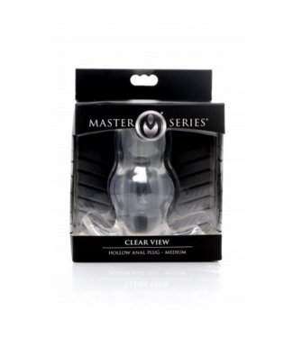 Xr Brands Clear View - Hollow Anal Plug - Medium