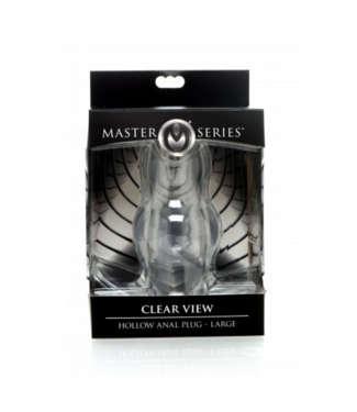 Xr Brands Clear View - Hollow Anal Plug - Large