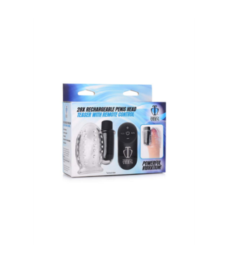 Xr Brands Rechargeable Penis Head Teaser with Remote Control
