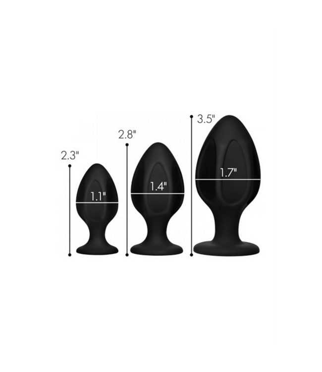 Triple Juicers - Silicone Anal Trainer Set