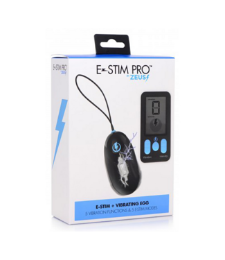 Xr Brands Vibrating and E-Stim Silicone Egg + Remote Control