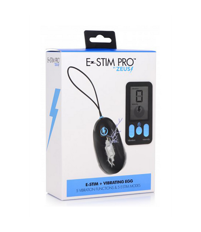 Vibrating and E-Stim Silicone Egg + Remote Control