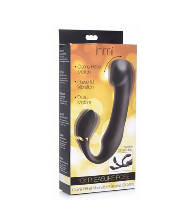 Pleasure - Silicone Vibrator with Clitoris Stimulator