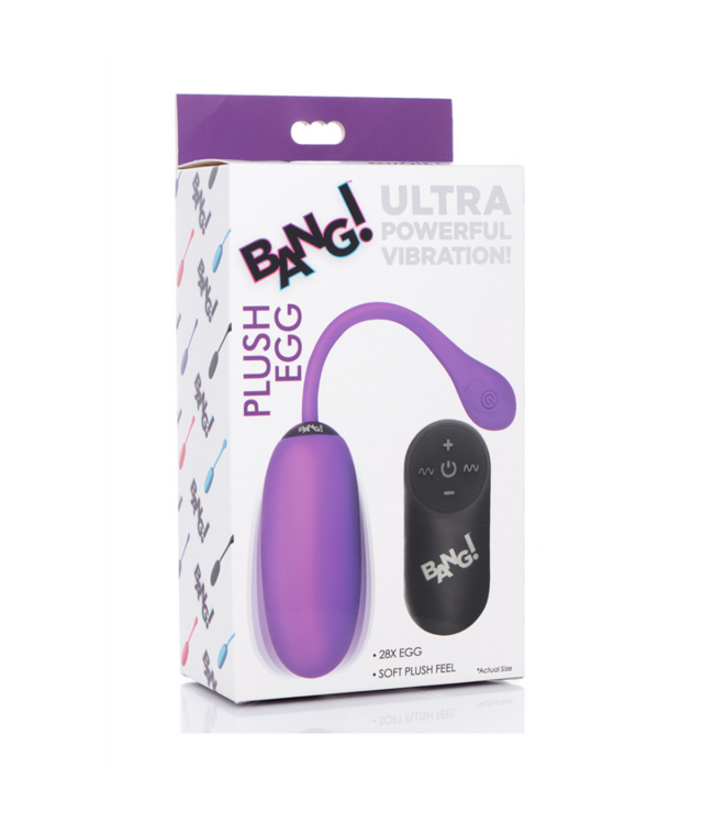 Plush Egg and Remote Control with 28 Speeds