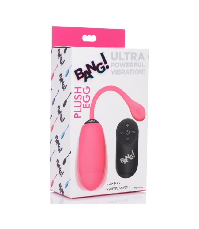 Plush Egg and Remote Control with 28 Speeds