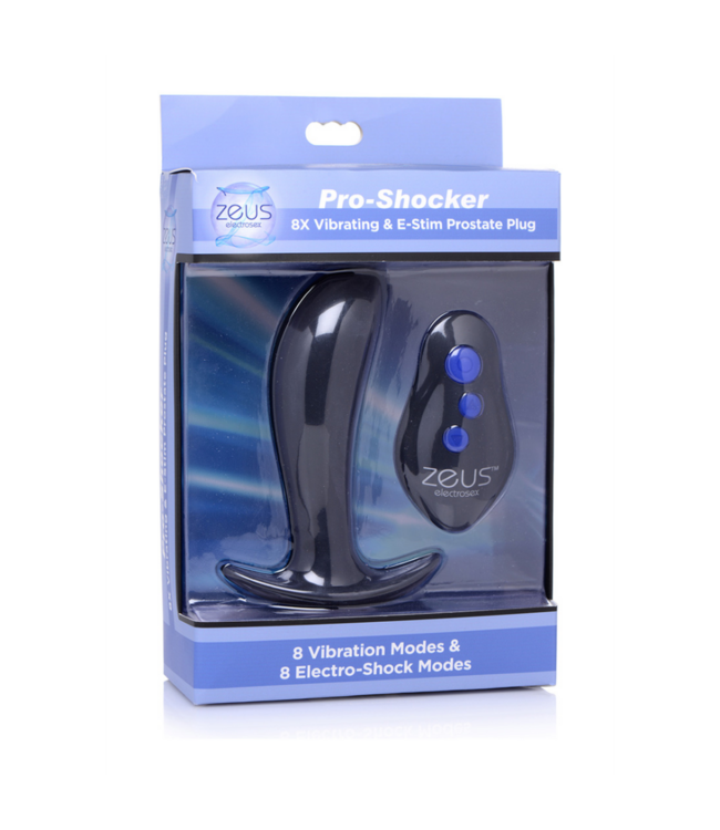 Pro-Shocker - Vibrating and E-Stim Silicone Prostate Plug