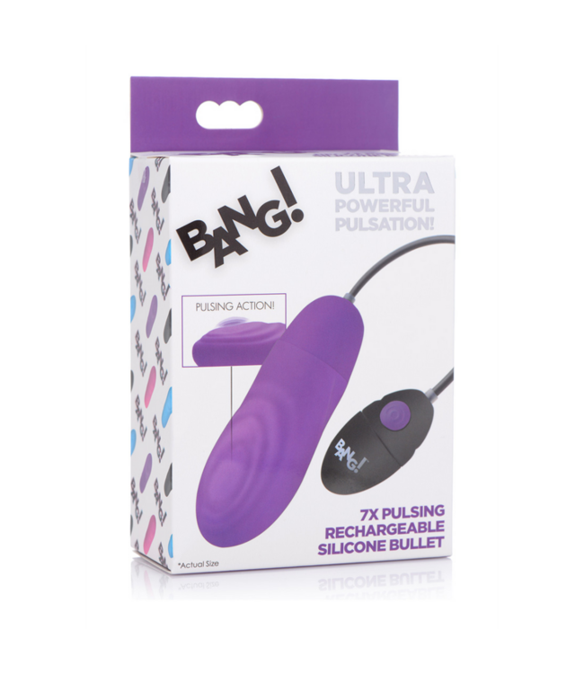Pulsating Rechargeable Silicone Bullet