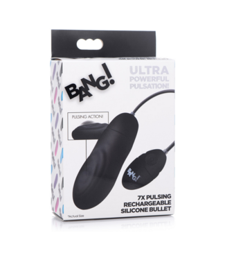 Xr Brands Pulsating Rechargeable Silicone Bullet