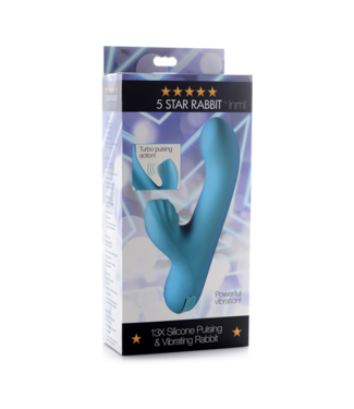 Xr Brands Silicone Pulsating and Vibrating Rabbit
