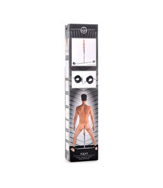 Xr Brands Squat - Spreader Bar with Ankle Cuffs and Anal Dildo