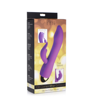 Xr Brands Come Hither - G-Focus Silicone Vibrator