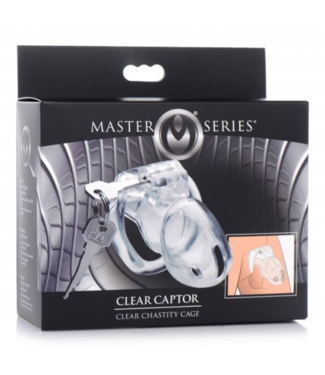 Xr Brands Clear Captor - Chastity Cage with Keys - Medium