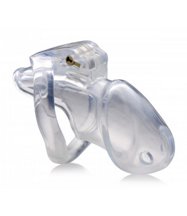 Clear Captor - Chastity Cage with Keys - Medium