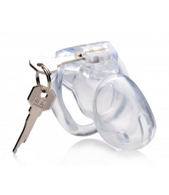 Clear Captor - Chastity Cage with Keys - Medium