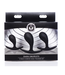 Xr Brands Dark Droplets - 3 Piece Curved Anal Trainer Set - Black