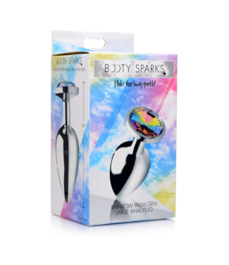 Xr Brands Rainbow Prism - Butt Plug - Large