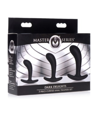 Xr Brands Dark Delights - 3 Piece Curved Anal Trainer Set