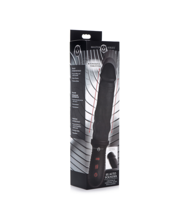 Auto Pounder - Vibrating and Thrusting Dildo with Handle
