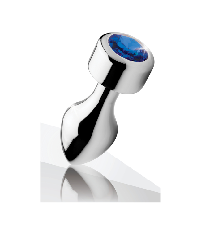 Blue Gemstone - Weighted Base Aluminum Plug - Large