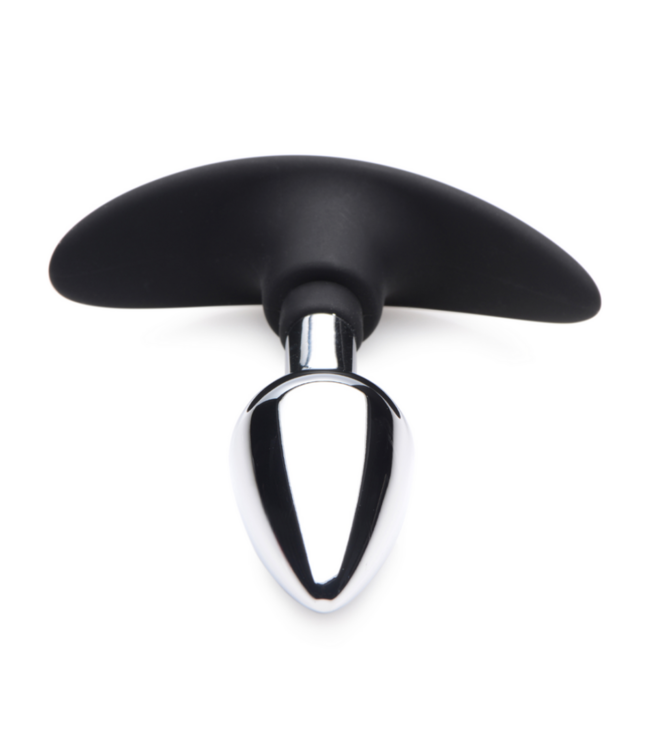 Dark Invader - Metal and Silicone Anal Plug - Small