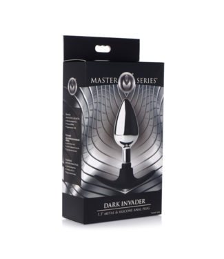 Xr Brands Dark Invader - Metal and Silicone Anal Plug - Medium