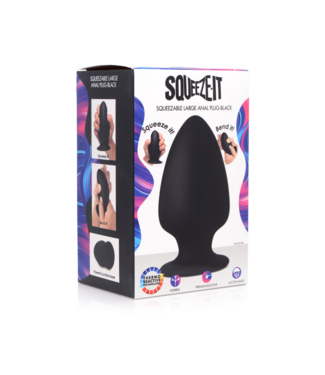 Xr Brands Squeezable Anal Plug - Large