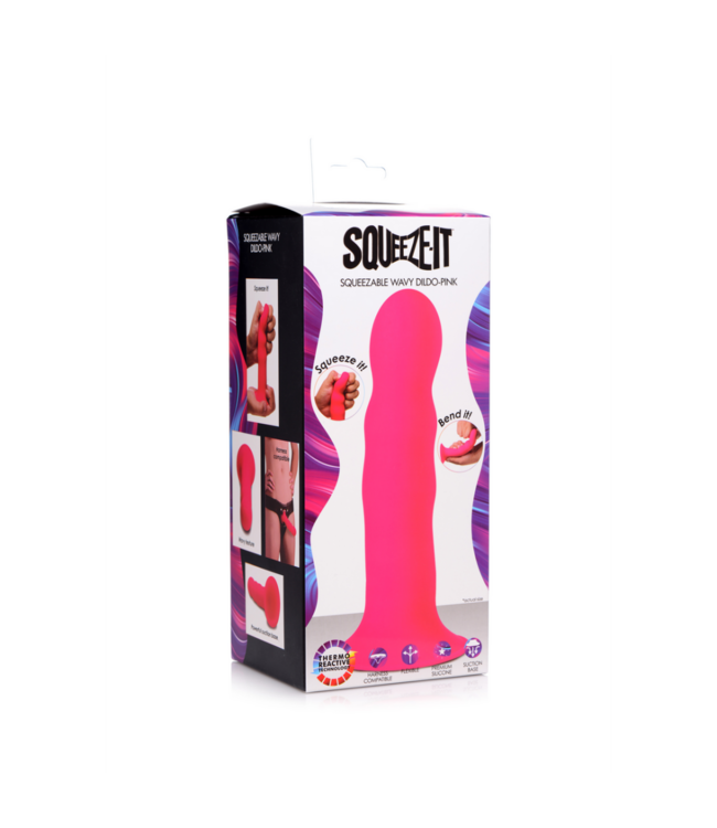 Squeezable Wavy Dildo