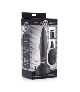 Xr Brands Turbo Ass-Spinner - Silicone Anal Plug with Remote Control