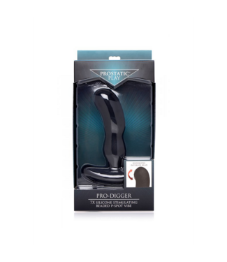 Xr Brands Pro-Digger - Silicone Stimulating P-Spot Vibrator with Beads