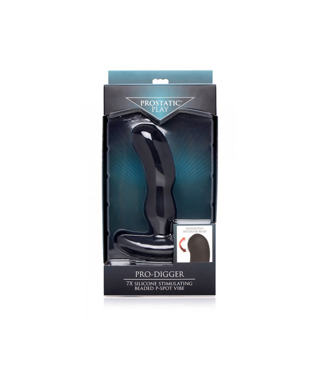 Pro-Digger - Silicone Stimulating P-Spot Vibrator with Beads
