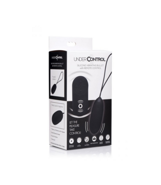 Xr Brands Silicone Vibrating Bullet with Remote Control