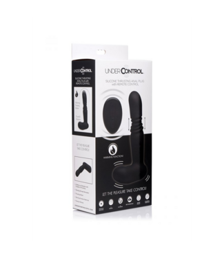 Xr Brands Silicone Thrusting Butt Plug with Remote Control