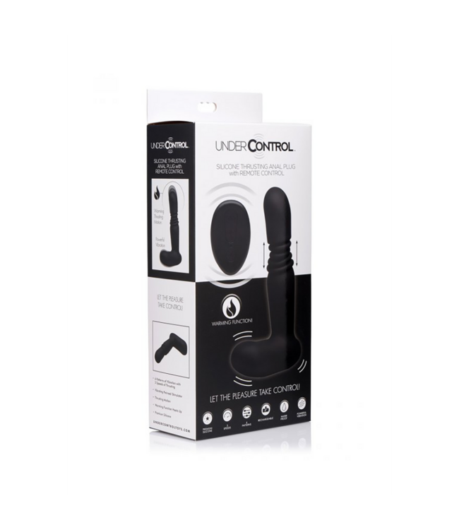 Silicone Thrusting Butt Plug with Remote Control